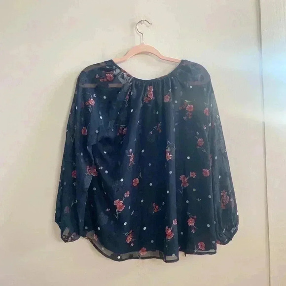 Astr the label floral long sleeve blouse small - Picture 4 of 4